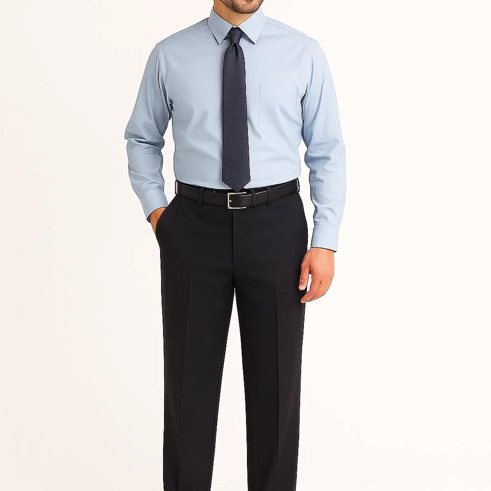VTG Kenneth Cole Reaction Micro Manage Men's Dress Slacks Black NWT NEW